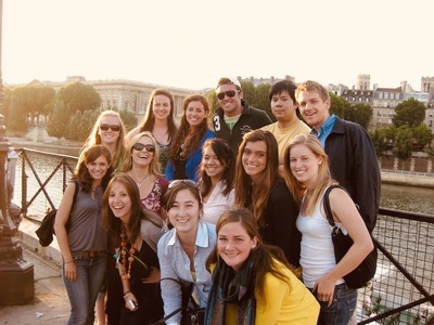 Group Of Students In Paris